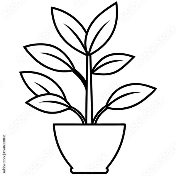 Obraz Tiny Sprout Line Art Icons