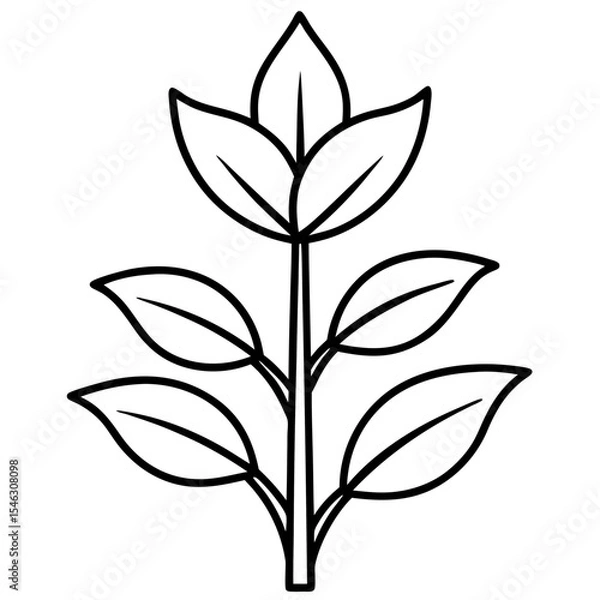 Obraz Tiny Sprout Line Art Icons