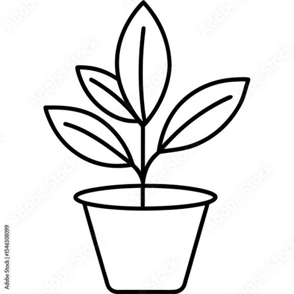 Obraz Tiny Sprout Line Art Icons
