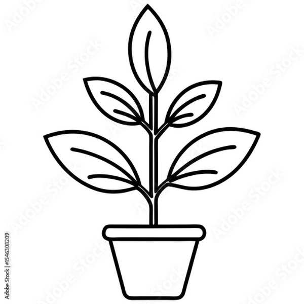 Obraz Tiny Sprout Line Art Icons
