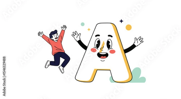 Fototapeta Unlocking Potential A Guide to Achieving Goals Through Determination and Perseverance Illustration