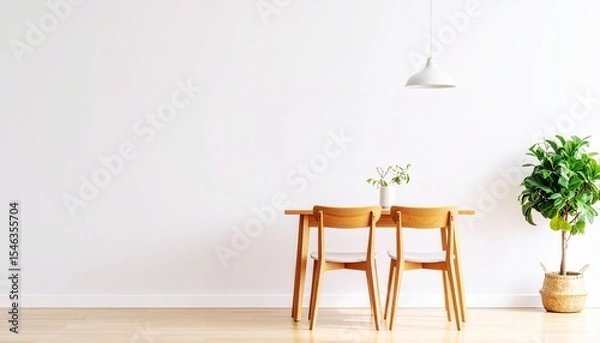 Fototapeta シンプルモダンなダイニングルーム