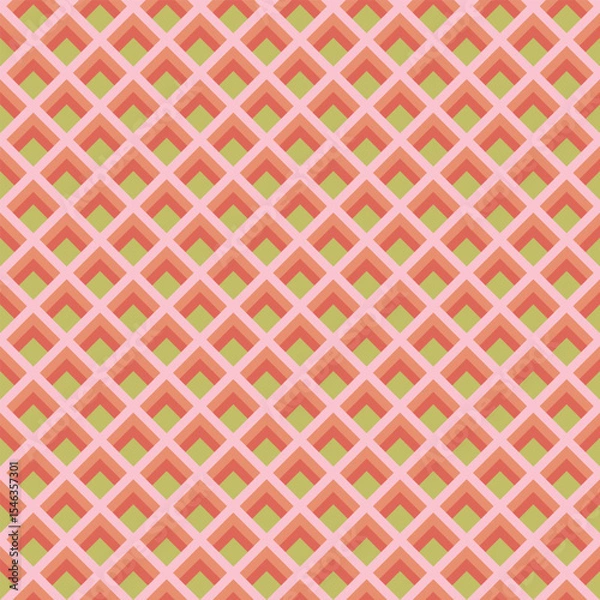 Fototapeta A geometric, abstract pattern background illustration. pattern graphic used for wallpaper, tile, fabric, textile, interior.