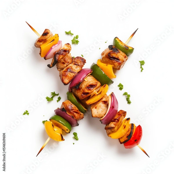 Obraz shish kebab on skewers
