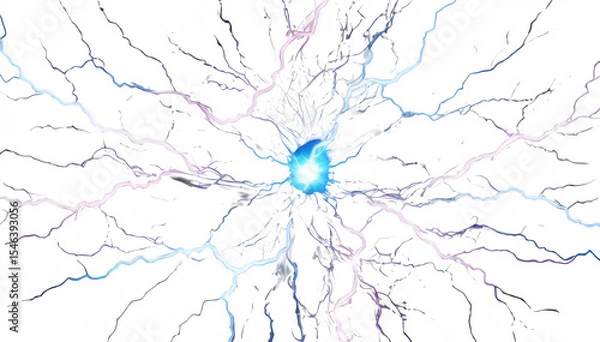 Obraz electricity lightning isolated