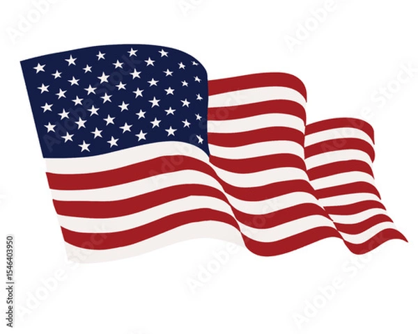 Obraz  US flag vector