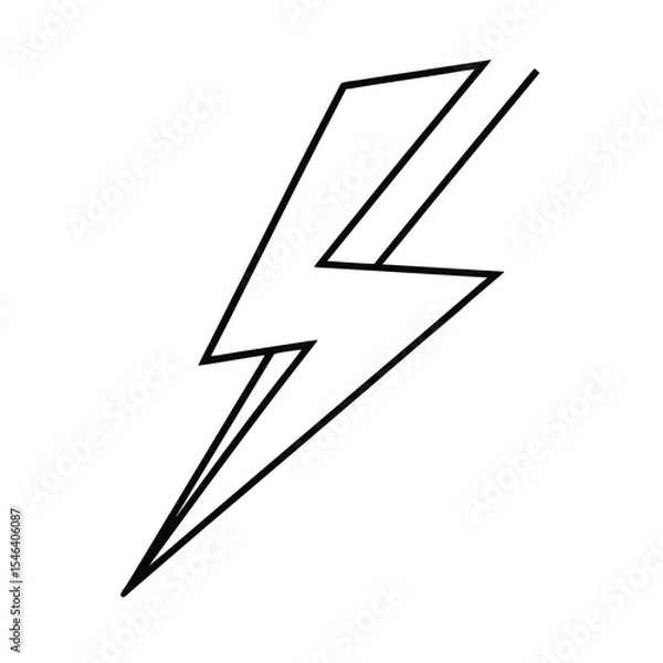 Fototapeta lightning bolt icon