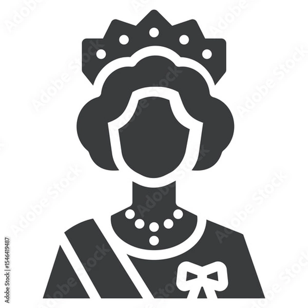 Fototapeta Queen Icon