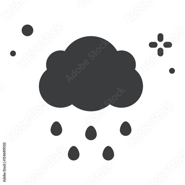 Fototapeta Rainfall Icon