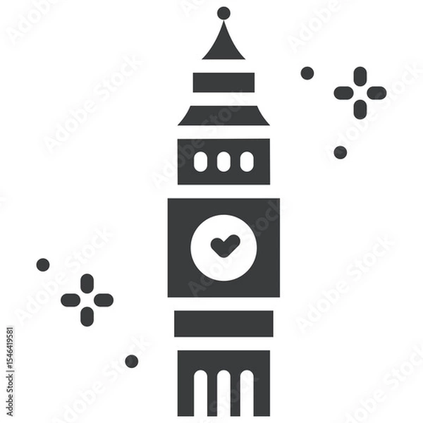 Fototapeta Big Ben Icon