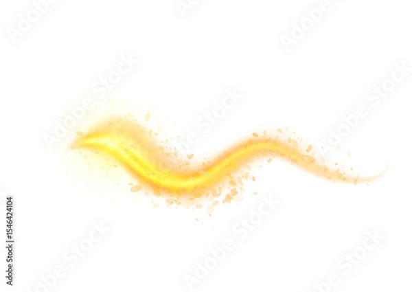 Fototapeta png background design with vibrant sparkle glow light motion swirl twirl shimmer element transparent black flash gold. yellow particle lens png