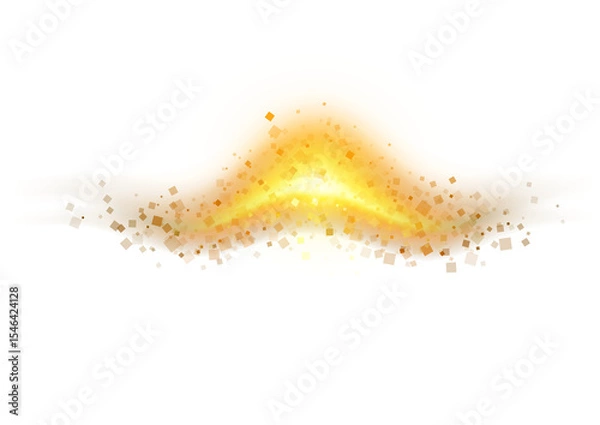 Fototapeta png background design with vibrant sparkle glow light motion swirl twirl shimmer element transparent black flash gold. yellow particle lens png
