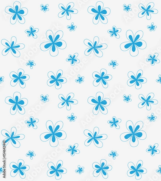 Fototapeta Floral seamless pattern