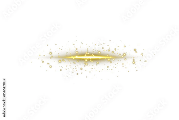Fototapeta Flying glitter glows in warm seasonal shimmer. Sparkling fog flows through frozen festive landscape.
Crystal light dots swirl in glowing spiral. Golden powder settles on invisible winter wind. Magic