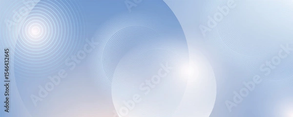 Fototapeta Abstract blue modern background with circle elements. Digital technology concept. vector illustration