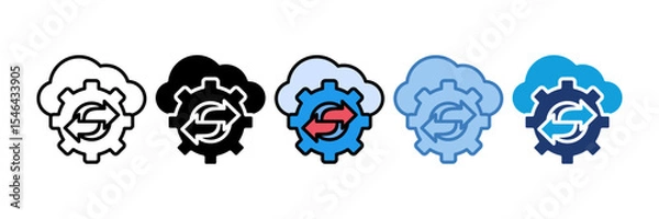 Fototapeta Api Request Icon Element For Design