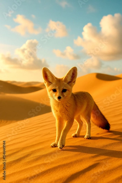 Fototapeta Wanderer of the Sands (Generative AI)