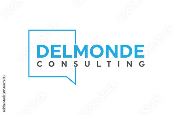 Fototapeta Editable Vector Logo for Business Consulting Firms – Modern Layout