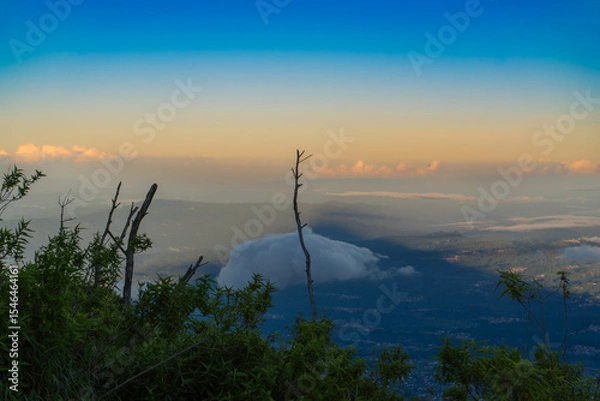 Obraz sunset in the mountains
