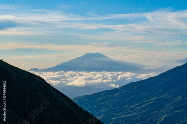 Obraz mountain landscape with clouds