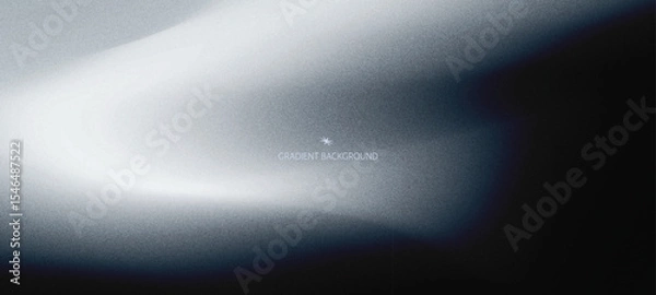 Fototapeta Abstract black and white fluid gradient background trendy modern grainy texture with soft blurred shapes, banners, flyers, presentations, covers and reports
