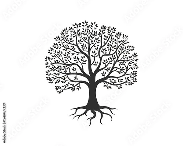 Fototapeta Majestic Tree of Life Symbol of Growth, Roots, and Nature's Resilience