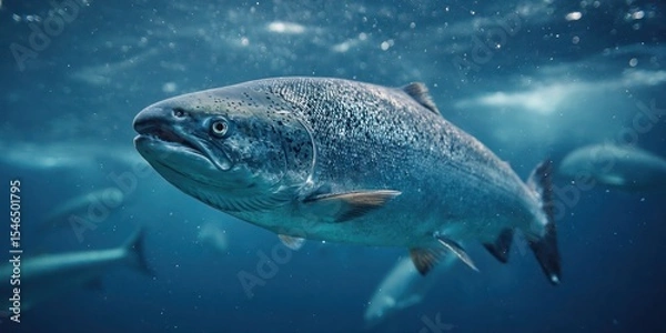 Obraz A large fish is swimming in the ocean