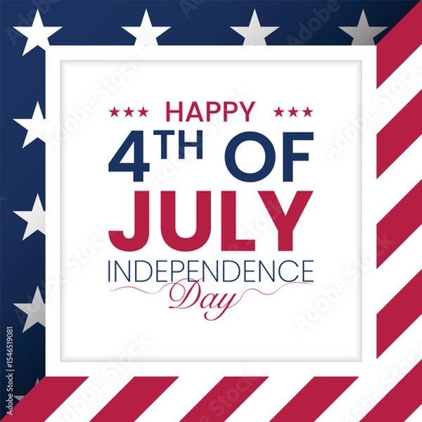 Obraz United States of America Independence Day Celebration background. 4th of July happy independence day background