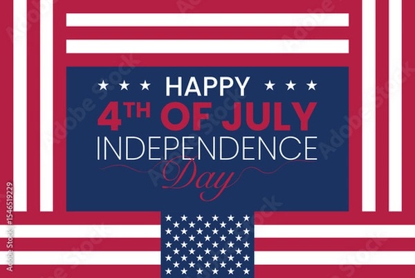 Obraz United States of America Independence Day Celebration background. 4th of July happy independence day background