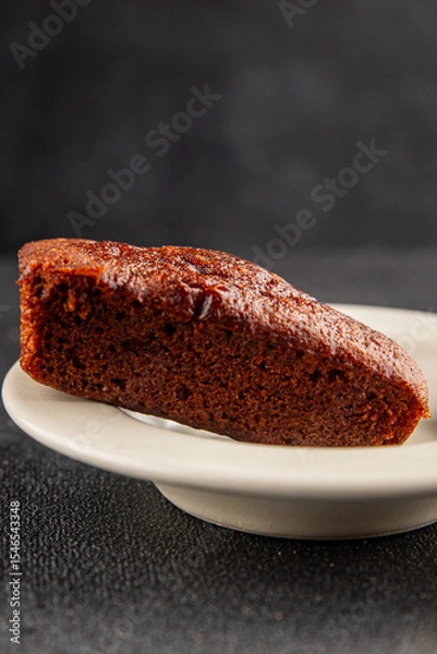 Obraz Financier biscuit chocolate cookie sweet dessert fresh delicious gourmet food background on the table rustic food top view copy space