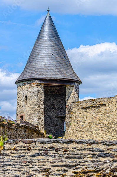 Obraz tower of the castle Bourscheid 