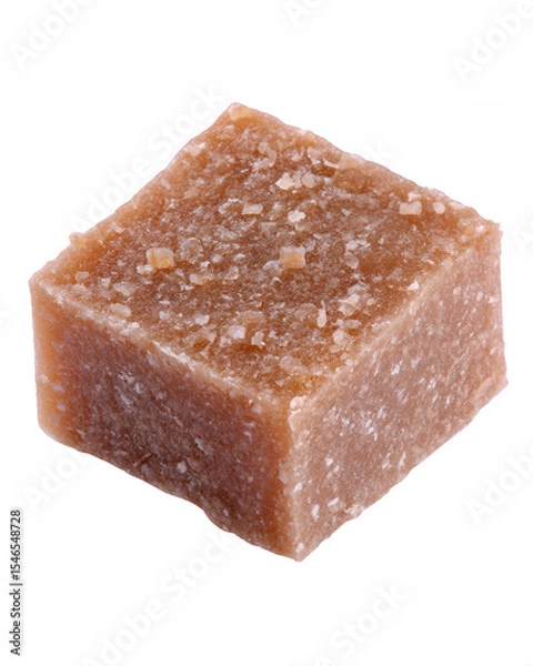 Obraz Brown Sugar Cube, Isolated on White Background