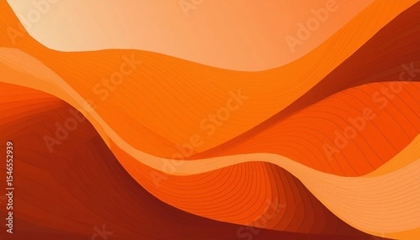 Obraz abstract orange geometric background illustration