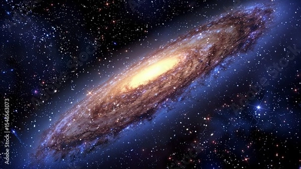 Fototapeta galaxy background, stars in the dark space, galaxy on dark background