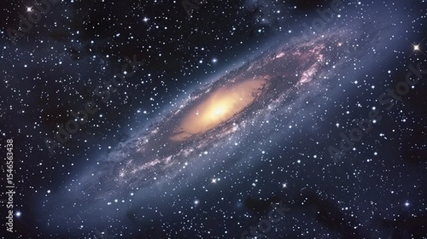 Fototapeta galaxy background, stars in the dark space, galaxy on dark background