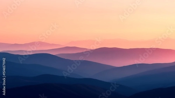 Fototapeta 外星紫色山脉在夜空下高分辨率图片