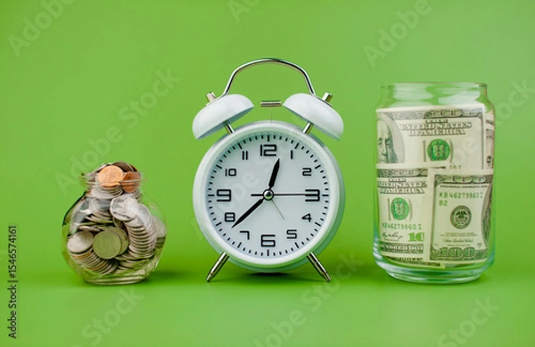 Obraz Dollar Currency and Coins, Money Business and Exchange, Financial Planning and Financial Investment