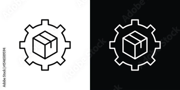 Obraz Product development icon in black. flat graphic vector icon