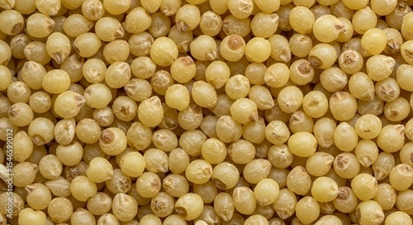 Obraz Close-Up of Raw Millet Grains: A Detailed View of Golden Millet Seeds