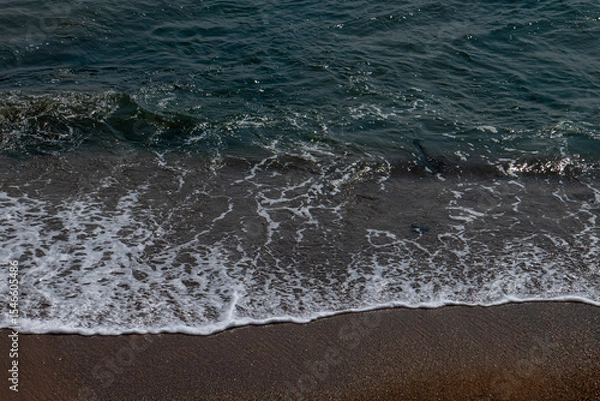 Obraz vague sur le bord d'une plage