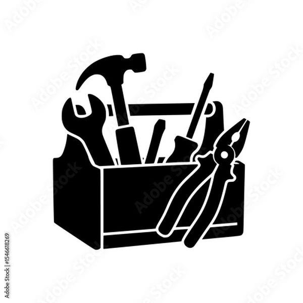 Fototapeta Simple tool box icon