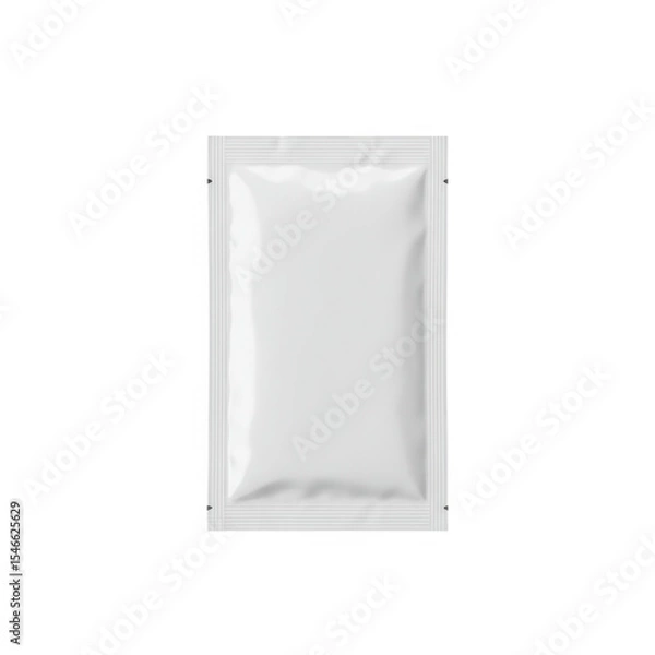 Fototapeta Blank sachet isolated on transparent background for mockups and packaging