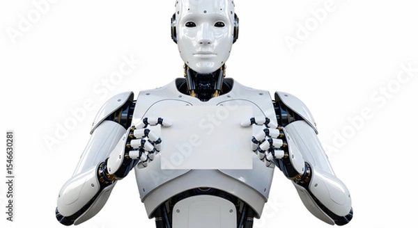 Fototapeta Advanced Humanoid Robot with Interactive Capabilities