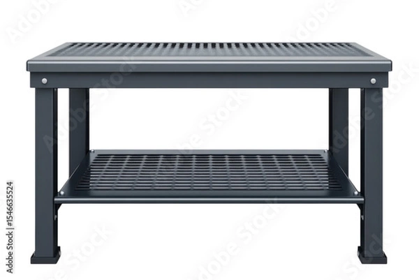 Fototapeta A sturdy metal workbench awaiting projects and inspiring creativity a reliable companion for on transparent background