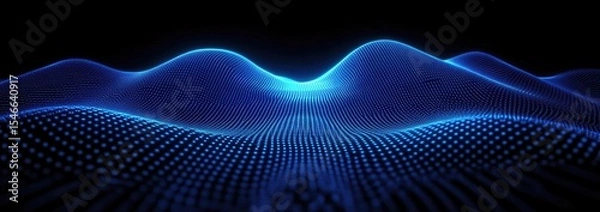 Fototapeta Abstract digital landscape