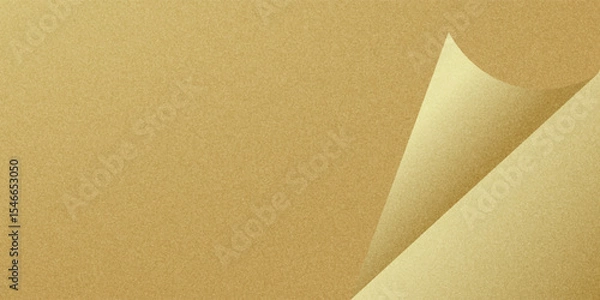 Fototapeta Gold wall texture background. Yellow shiny gold foil paint on wall sheet with gloss light reflection eps10