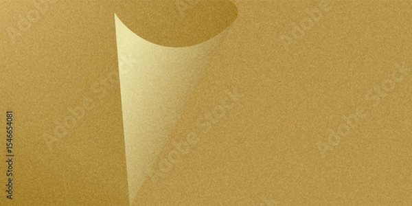 Fototapeta Gold wall texture background. Yellow shiny gold foil paint on wall sheet with gloss light reflection eps10