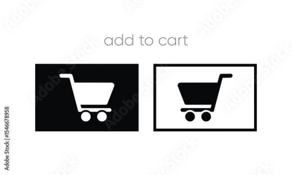 Obraz add to cart icon vector. shopping cart vector. shopping icon