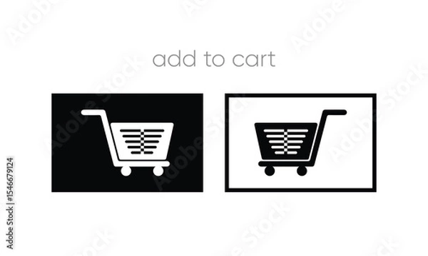 Obraz shopping cart icon. cart icon vector. shopping vector