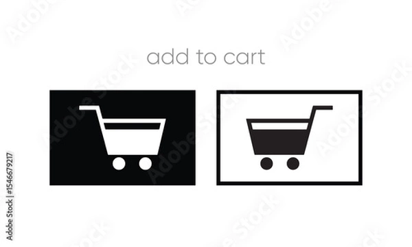 Obraz vector shopping cart. cart icon vector. shopping cart vector